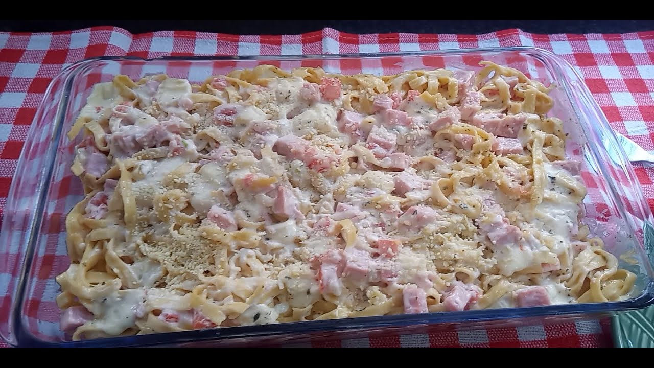 Macarrão com Maionese e Creme de Leite - YouTube