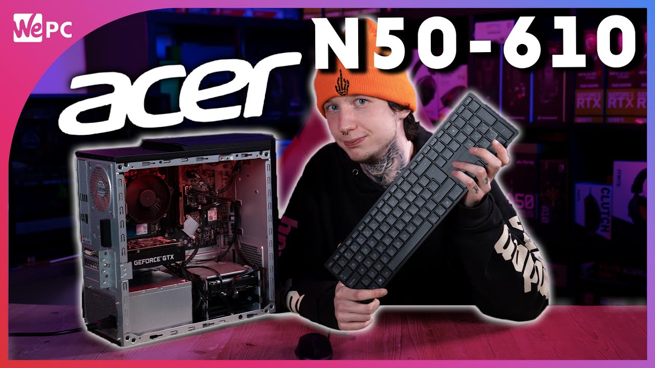 Acer Nitro N50-610 Gaming Desktop Computer - Intel Core i5-10400F - 8GB RAM  - 512GB SSD - NVIDIA GeForce GTX 1650 - Windows 10 Home 