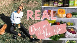 Healthy Grocery Shopping + INSANE Fat Burning Workout Challenge | DAY IN THE LIFE