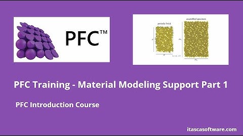 PFC Training - Material Modeling Support Part 1: Introduction