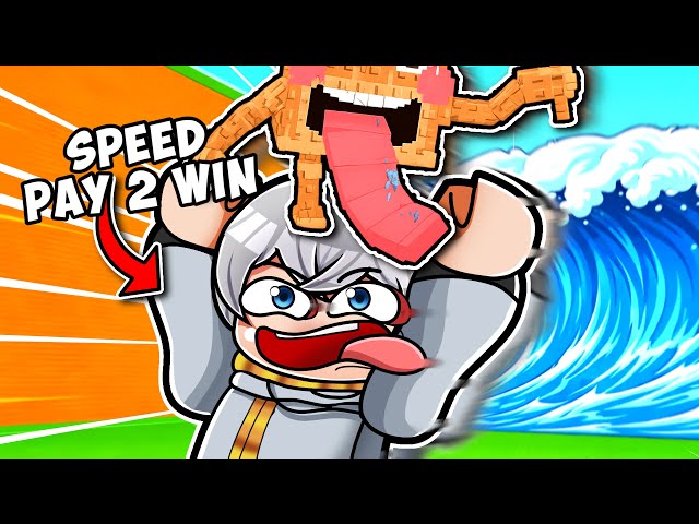 KENCENG BANGET! Aku Habisin ROBUX buat Jadi TOP 1 SPEED di Escape Tsunami for Brainrots!