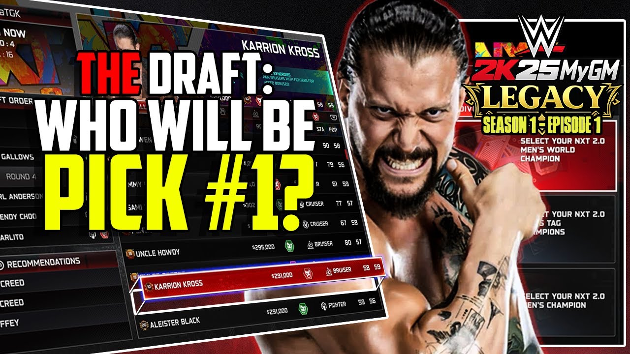 ITS DRAFT DAY! | WWE 2K25 MyGM Legacy - Episode 1 (Season 1)