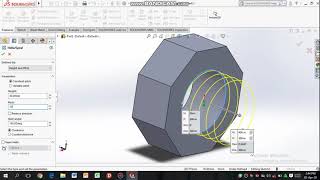 How to Design Hex Nut in solid works|| Tutorial # 4