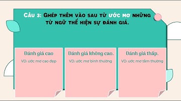 Luyện từ và câu  Mở rộng vốn từ  Ước mơ   tuần 9  Tiếng Việt lớp 4 OLM VN