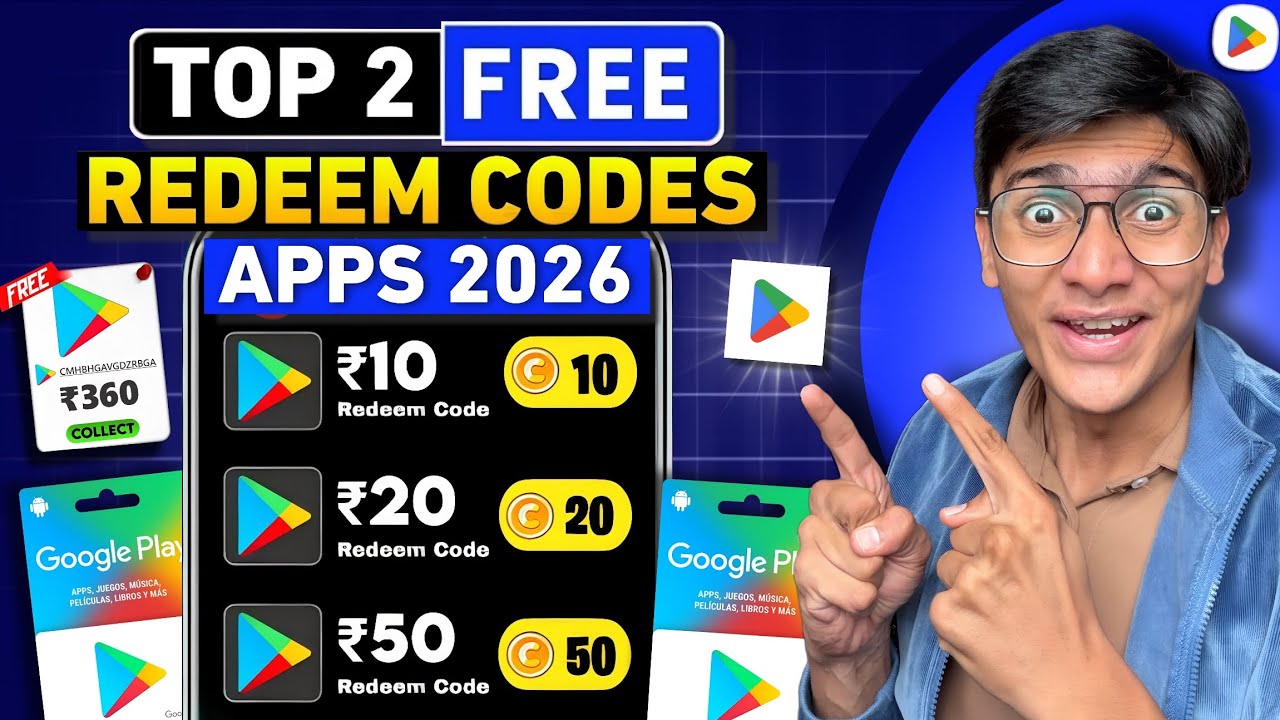 FREE REDEEM CODES INSTANT 🤩 | TOP 2 REDEEM CODE APP | HOW TO GET GOOGLE PLAY STORE REDEEM CODES FREE