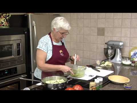 CRUSTLESS RED ONION & COURGETTE  QUICHE. 