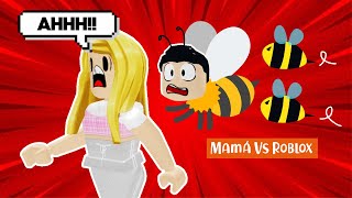 Somos ABEJAS en este juego | Bee Sim | Mamá vs Roblox