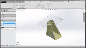 Tech Tip: SOLIDWORKS 2015 Tutorial - Sheetmetal Loft on Non Parallel Planes