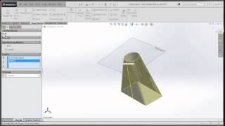 Tech Tip: SOLIDWORKS 2015 Tutorial - Sheetmetal Loft on Non Parallel Planes