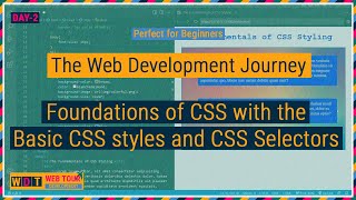 WDJ Day 2 The Fundamentals of CSS Styling