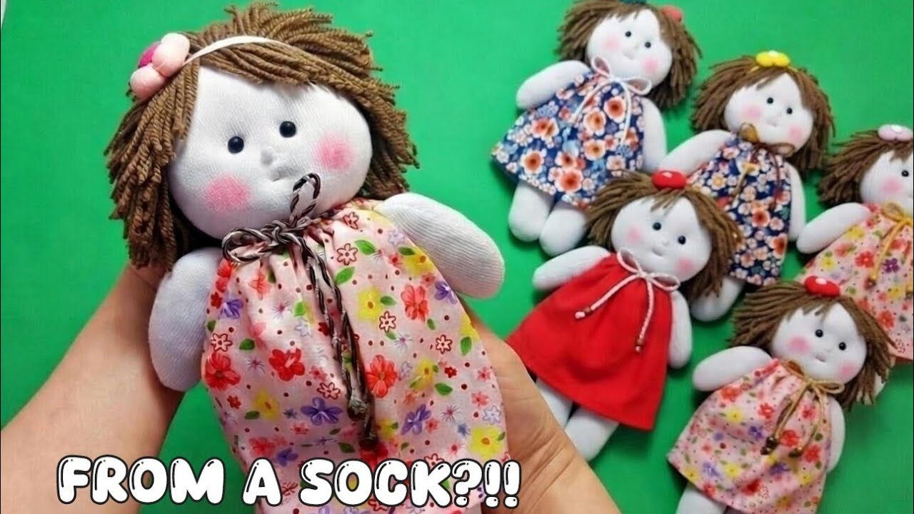 I Can’t Believe This Doll Is Made From an Old Sock 😍