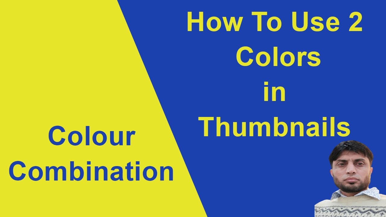 How To Use (02) Two Colors in Thumbnail using Photoshop - YouTube