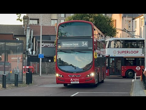 *Fast* Journey on Arriva London Route 34 towards Forest Road. Gemini 3 B5LH HV180 (BJ14 KSY)