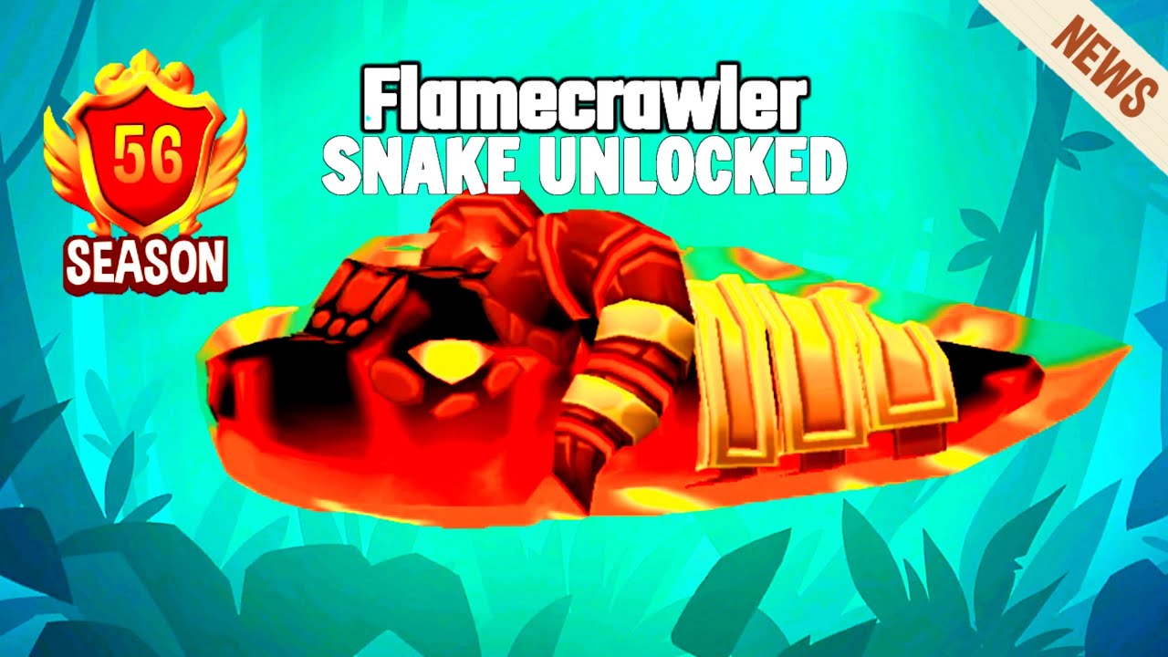 NEW SNAKE Flamecrawler 🐉 BATTLE PASS SEASON 56 UNLOCKED - Snake Rivals