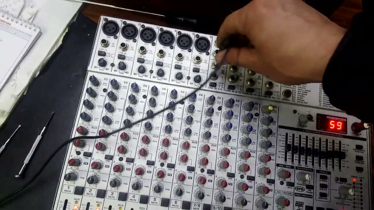 EURORACK UB1832FX - PROİR VE BAKIM SONRASI TEST ÖNEMLİİİGÜNLERCU