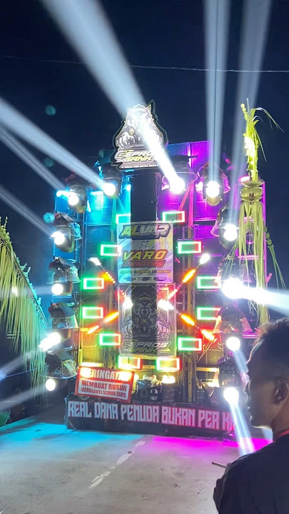 Sound horeg alva r audio 12 sub cla full lighting karnaval sumberagung