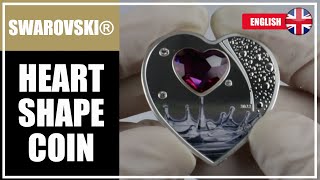 SWAROVSKI® Brilliant Love Heart Shaped Coin @TheCoinCouch2016