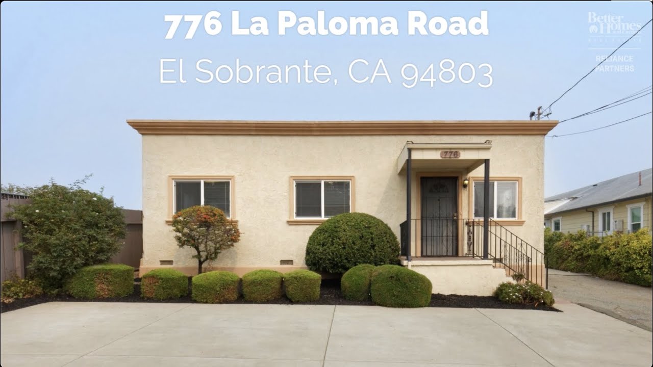776 La Paloma Road, El Sobrante, CA- Better Homes and Gardens Real Estate | Reliance Partners