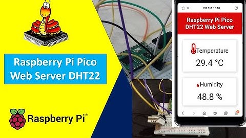 (Demo) Raspberry Pi Pico DHT22 Web Server Weather Station