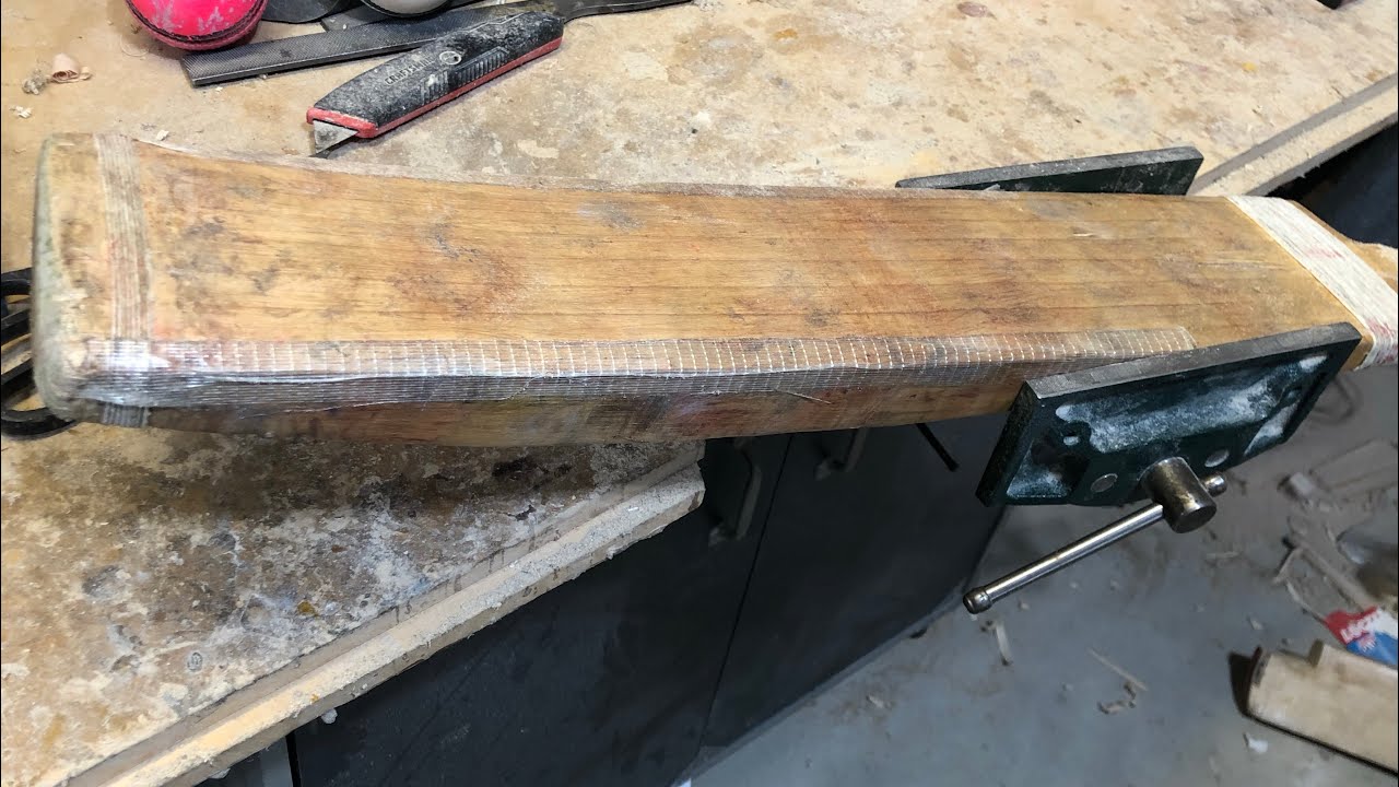 Old Cricket Bat Repair and Refurbishment Full End to End Repair YouTube