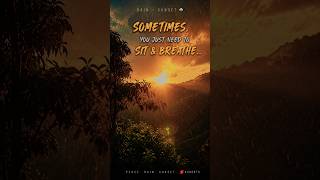 Stop Scrolling &amp; Feel This Moment 🌧️🌅 #shorts #viral #sunset #nature #song #peace #motivation
