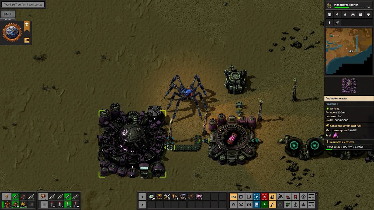 Factorio Modded :Krastorio 2 Mod Part 55: The First Antimatter Reactor ...