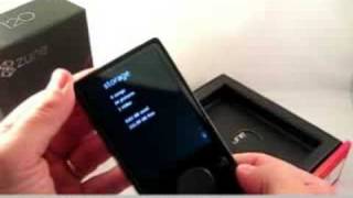 Zune 120GB unboxing