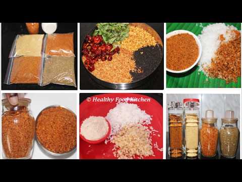 முக்கியமான Tips உடன் 6 varieties of Idli Podi Recipes/Podi recipes in tamil/Podi recipe for rice