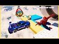 💥 MEGA RAMP Mario Challenge (불가사의; 不可思議)in GTA 5! Spiderman vs Naruto vs Venom 