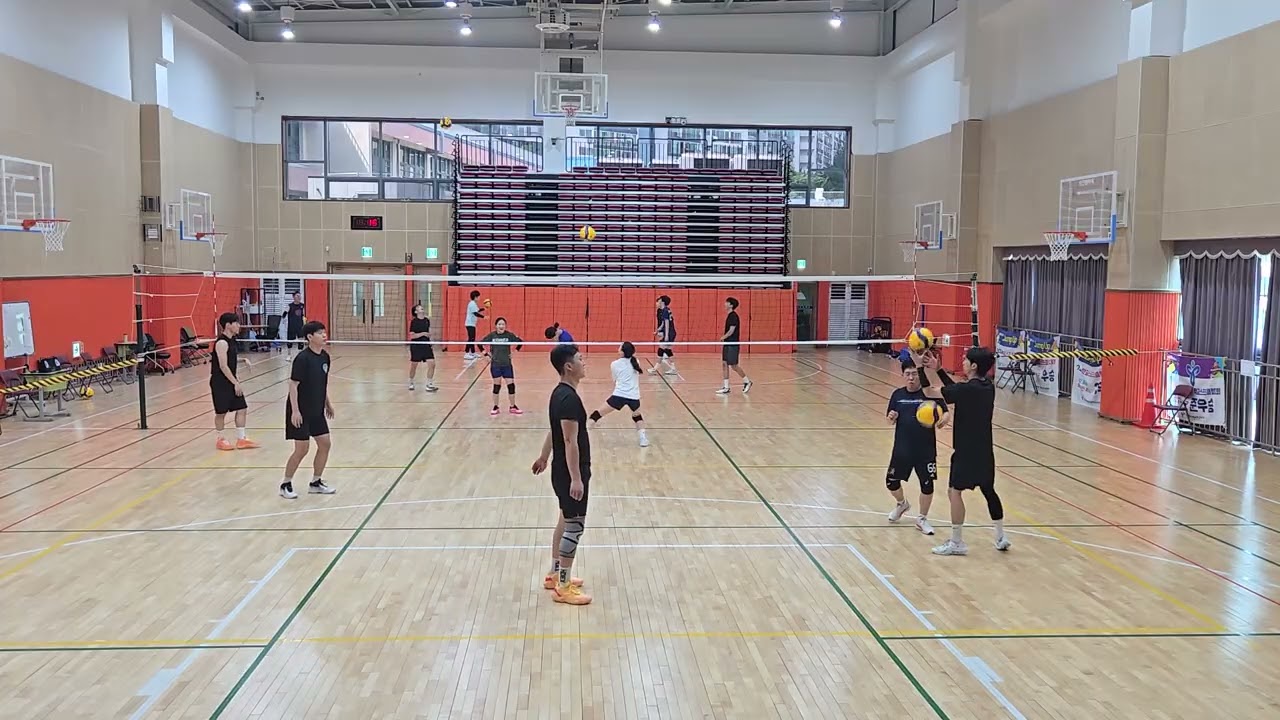 25.8.30 나인스 배구클럽 운동영상(수비연습)