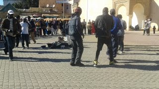 Africans at Sahet Lahdim, Meknes