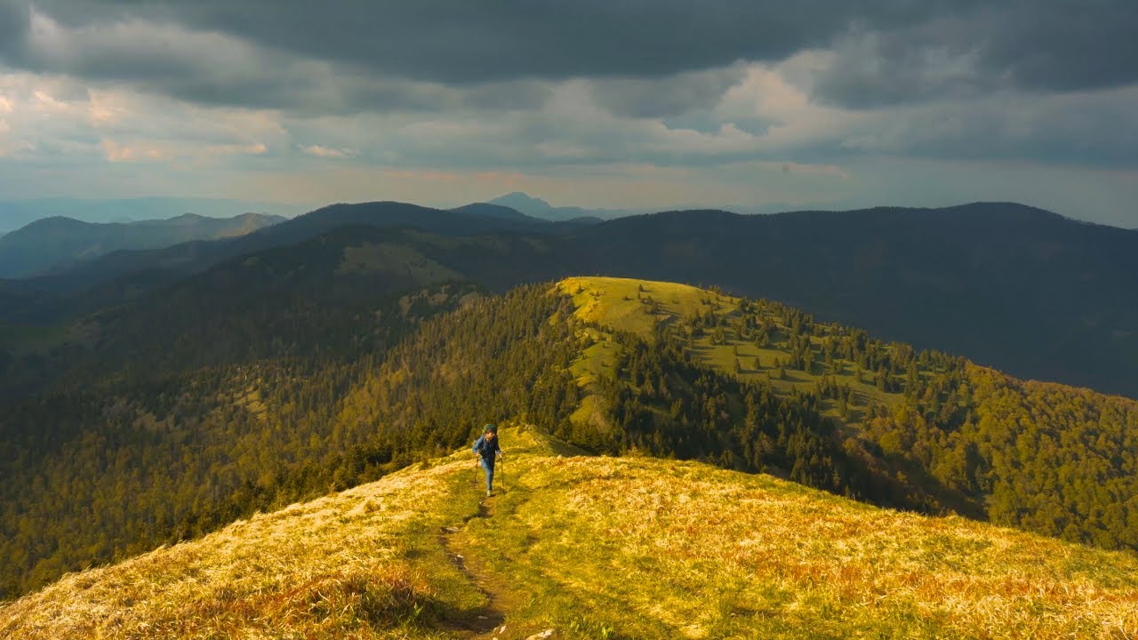 Hiking alone the ridge of VELKA FATRA mountains | SLOVAKIA 4K (no commentary)