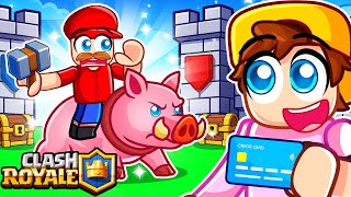 Spending $100,000 From My DADDY'S CREDIT CARD In Clash Royal!