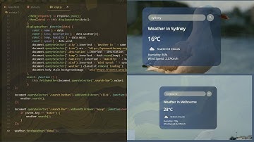 Coding Weather Forecasting App with JavaScript - ASMR Programming