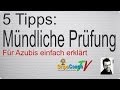 5 TIPPS MÜNDLICHE PRÜFUNG ✅ Wie du dein Fachgespräch mit Top-Note rockst ⭐ GripsCoachTV