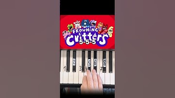 Frown Everyday(Frowning Critters Theme) Poppy Playtime Chapter 3 Piano Tutorial #shorts