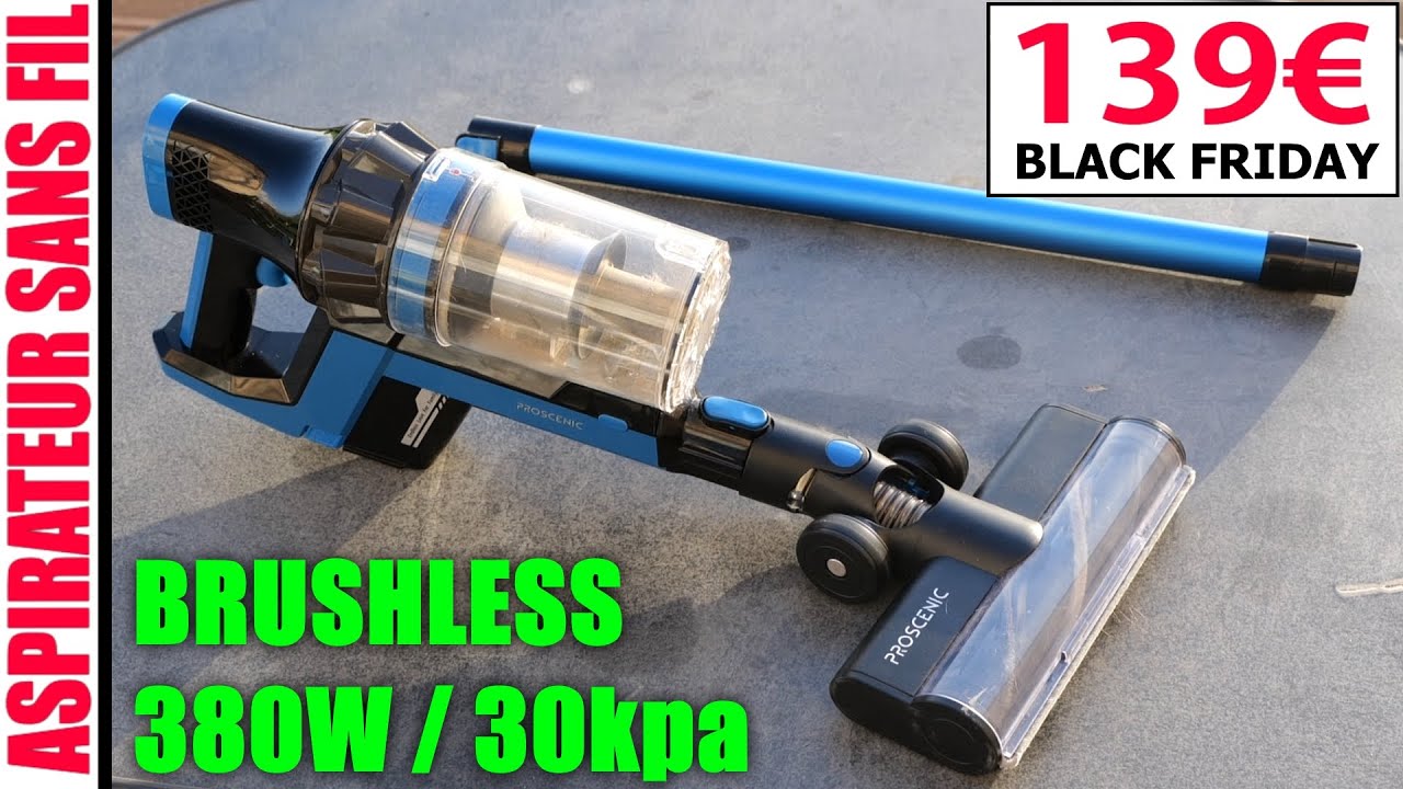 Proscenic（プロセニック）I10 コードレス掃除機 30000Pa 38 Proscenic i10 Cordless Stick Vacuum Cleaner, Brushless, 30kPa