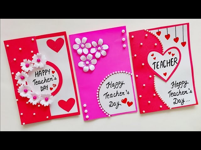 DIY Happy Teacher's day card ideas easy 2024 / Teacher's day card making ideas / Teacher's day gift
