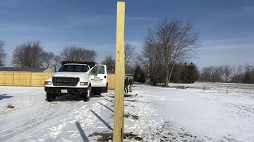 Building a privacy fence.