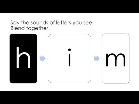 Kindergarten Phonics Lesson: Blending CVC  -im Word Family WITH AUDIO