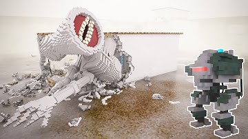 Robot attack Siren Head | Teardown