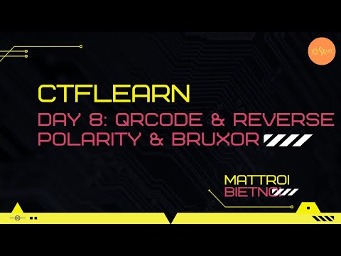 Day 8: QRCode & Reverse Polarity & BruXor | CTFLearn