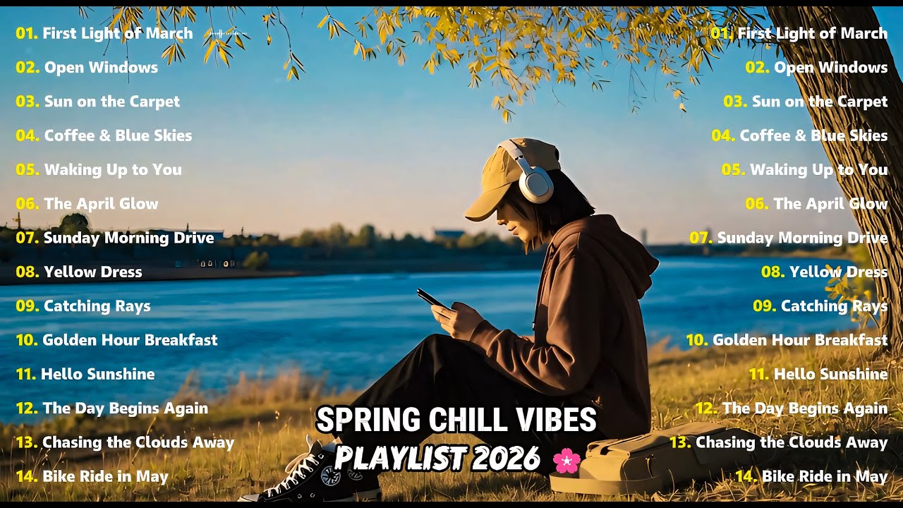 Best Spring Chill Vibes 2026 🌤️ Pure Acoustic Pop Guitar for Positive Morning & Mind Rest