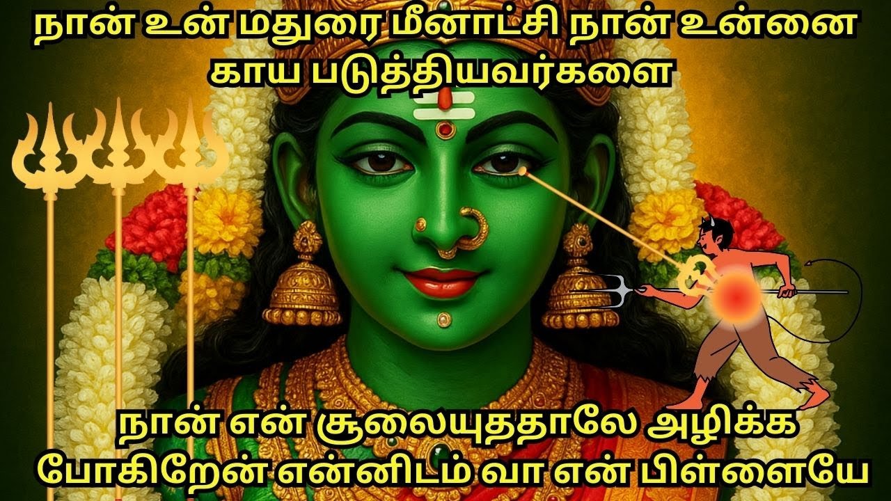 நான் உன் மதுரை மீனாட்சி நான் உன்னை காய படுத்தியவர்களை நான் என் சூலையுததாலே அழிக்க போகிறேன் #tamil