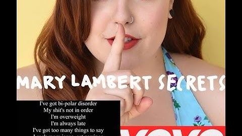 Mary Lambert - Secrets Official Audio Lyrics Vevo