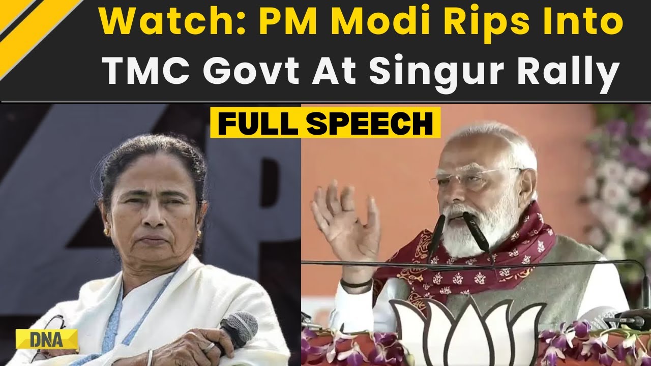 PM Modi News: PM Modi Targets Mamata Banerjee’s TMC at Singur Rally | PM Modi In Singur