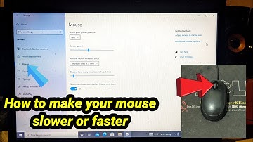 How to make our mouse slower or faster on computer / របៀបធ្វើអោយ Mouse របស់អ្នកដើរយឿតរឺ ដើរលឿនជាងមុន