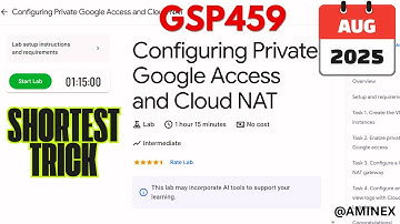 [NEW 2025] Configuring Private Google Access and Cloud NAT | #GSP459 #Qwiklabs | #arcade