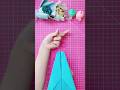 How to make paper rocket | Rubber paper plane 🚀 #shorts
