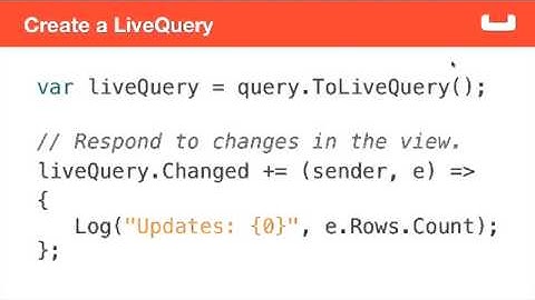 Building Apps for Couchbase Mobile  NET clip21